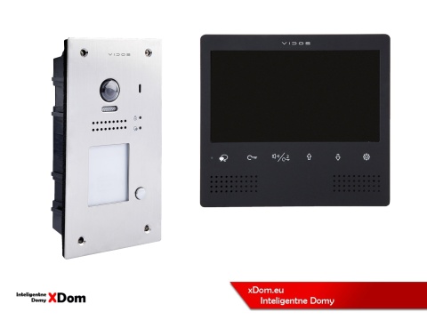 Zestaw Wideodomofon Vidos z czytnikiem RFID S1201A monitor M1023B2