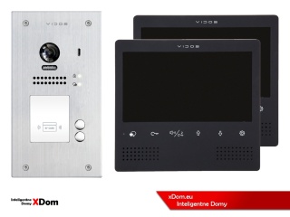 Zestaw Wideodomofon Vidos z czytnikiem RFID S1202A monitor M1023B2