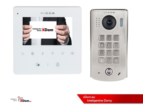 Zestaw Wideodomofon Vidos z szyfratorem S1311D monitor M1022W2