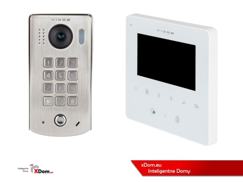 Zestaw Wideodomofon Vidos z szyfratorem S1311D monitor M1022W2