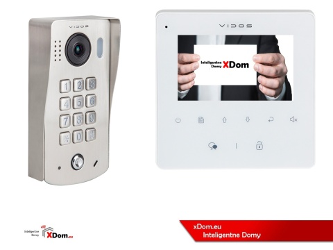 Zestaw Wideodomofon Vidos z szyfratorem S1311D monitor M1022W2