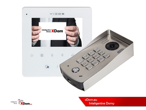 Zestaw Wideodomofon Vidos z szyfratorem S1311D monitor M1022W2