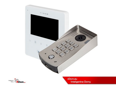 Zestaw Wideodomofon Vidos z szyfratorem S1311D monitor M1022W2