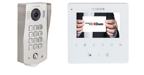 Zestaw Wideodomofon Vidos z szyfratorem S1311D monitor M1022W2