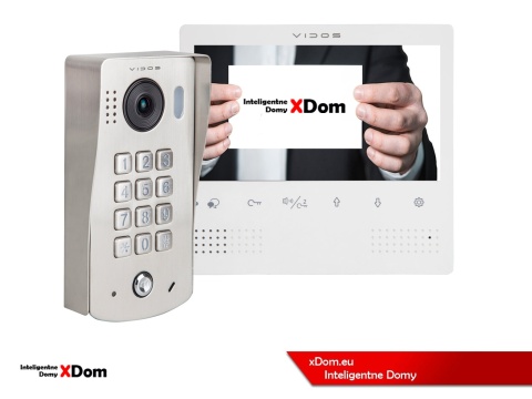 Zestaw Wideodomofon Vidos z szyfratorem S1311D monitor M1023W2