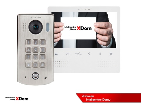 Zestaw Wideodomofon Vidos z szyfratorem S1311D monitor M1023W2
