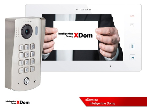 Zestaw Wideodomofon Vidos z szyfratorem S1311D monitor M1021W2