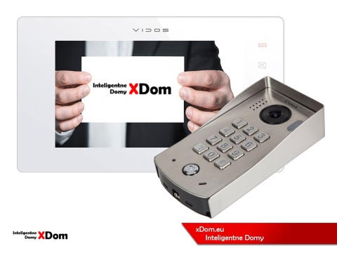 Zestaw Wideodomofon Vidos z szyfratorem S1311D monitor M1021W2