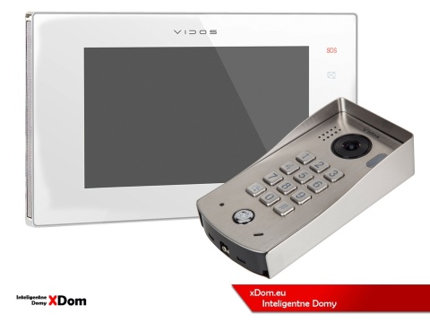 Zestaw Wideodomofon Vidos z szyfratorem S1311D monitor M1021W2