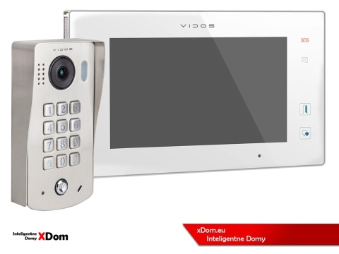 Zestaw Wideodomofon Vidos z szyfratorem S1311D monitor M1021W2