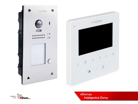 Zestaw Wideodomofon Vidos z czytnikiem RFID S1201A monitor M1022W2
