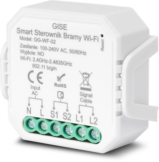 GISE Smart Moduł do sterowania bramą WiFi z czujnikiem otwarcia | Tuya | GG-WF-02