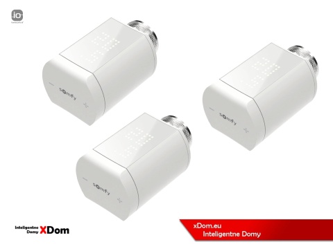 Somfy 1870508 inteligentna głowica termostatyczna 3 sztuki smart głowica