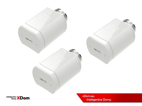 Somfy 1870508 inteligentna głowica termostatyczna 3 sztuki smart głowica
