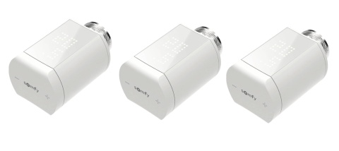 Somfy 1870508 inteligentna głowica termostatyczna 3 sztuki smart głowica