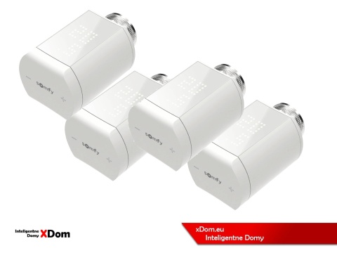 Somfy 1870508 inteligentna głowica termostatyczna 4 sztuki smart głowica