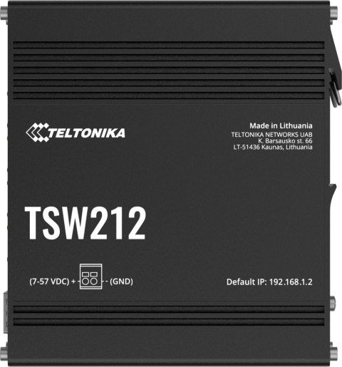 Teltonika TSW212 switch przemysłowy zarządzalny 8xGE 2xSFP (TSW212000000) DIN