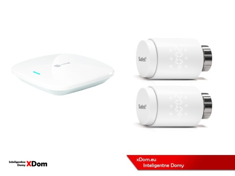 Zestaw SATEL BE WAVE Smart HUB + głowice termostatyczne ART-210 ABAX2 + czujnik temperatury