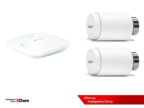 Zestaw SATEL BE WAVE Smart HUB + głowice termostatyczne ART-210BG ABAX2 + czujnik temperatury