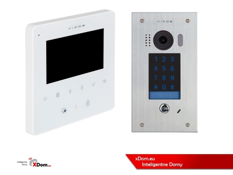 Zestaw Wideodomofon Vidos z szyfratorem S1401D monitor M1022W2