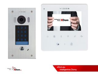 Zestaw Wideodomofon Vidos z szyfratorem S1401D monitor M1022W2