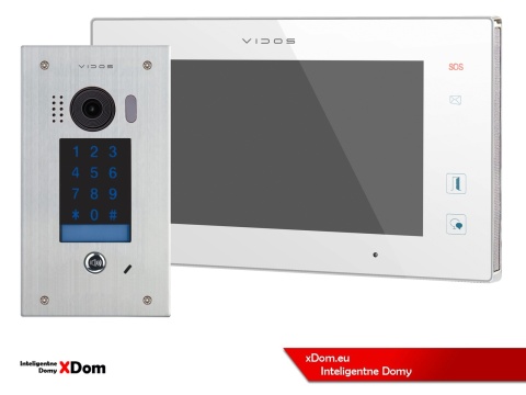 Zestaw Wideodomofon Vidos z szyfratorem S1401D monitor M1021W2