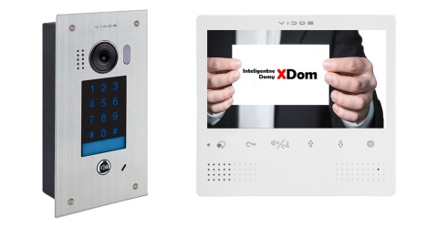 Zestaw Wideodomofon Vidos z szyfratorem S1401D monitor M1023W2