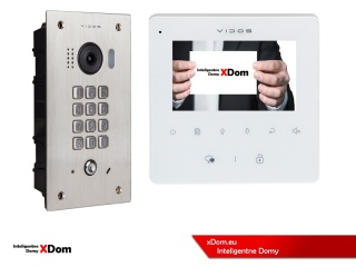 Zestaw Wideodomofon Vidos z szyfratorem S1411D monitor M1022W2