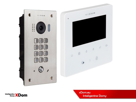 Zestaw Wideodomofon Vidos z szyfratorem S1411D monitor M1022W2