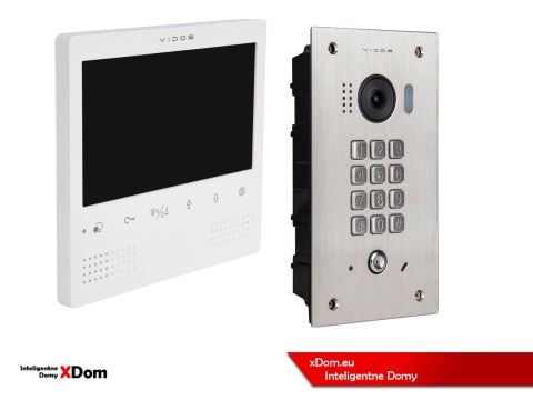 Zestaw Wideodomofon Vidos z szyfratorem S1411D monitor M1023W2