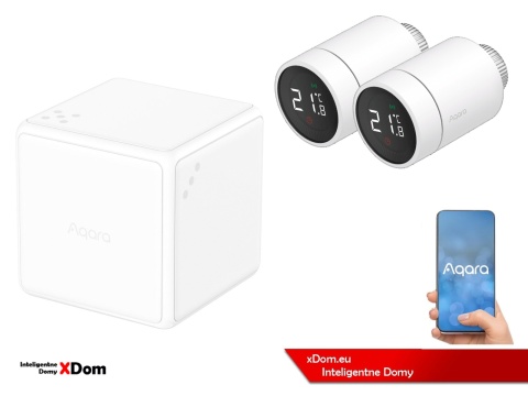Zestaw inteligentne ogrzewanie Aqara Cube termostat SRTS-A01