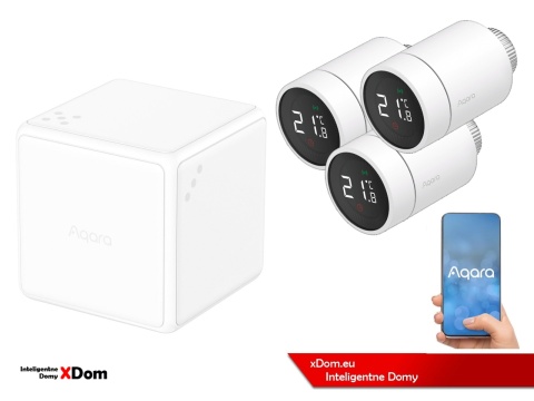 Zestaw inteligentne ogrzewanie Aqara Cube termostat SRTS-A01