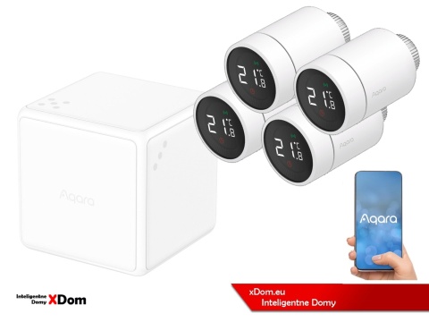 Zestaw inteligentne ogrzewanie Aqara Cube termostat SRTS-A01