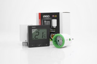 ENGO Controls Inteligentny zestaw ogrzewania Czarny (E25-BATB + ETRV-M30 + EPlug WiFi)