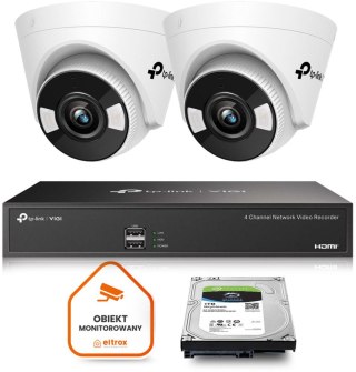 Monitoring zestaw bezprzewodowy TP-LINK VIGI 2 kamery 4MPX C440-W WiFi 1TB