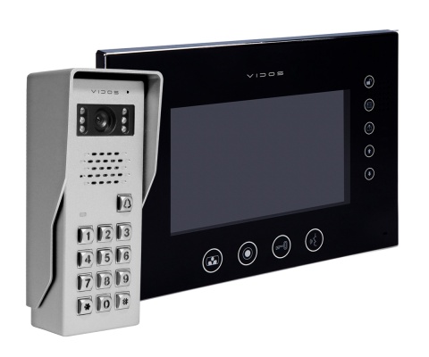 Vidos zestaw wideodomofonu z szyfratorem S50D i monitorem M670BS2