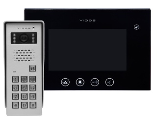 Vidos zestaw wideodomofonu z szyfratorem S50D i monitorem M670B