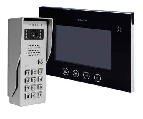 Vidos zestaw wideodomofonu z szyfratorem S50D i monitorem M670B