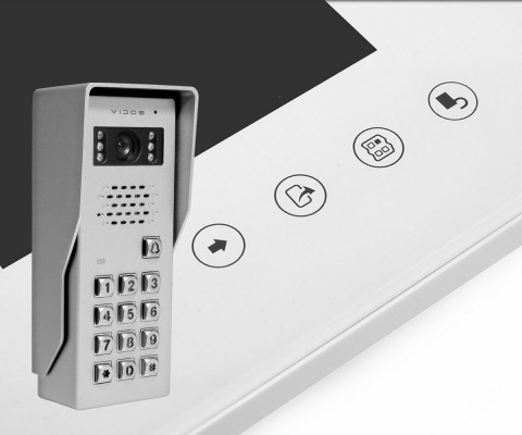 Vidos zestaw wideodomofonu z szyfratorem S50D i monitorem M670WS2