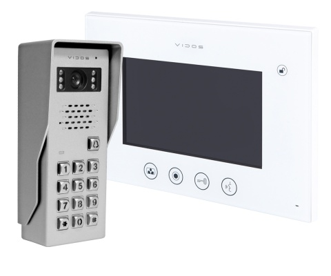 Vidos zestaw wideodomofonu z szyfratorem S50D i monitorem M670W