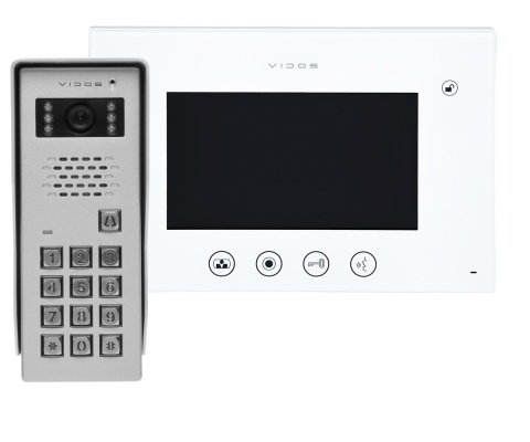 Vidos zestaw wideodomofonu z szyfratorem S50D i monitorem M670W