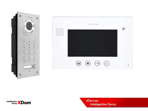 Wideodomofon Vidos S561D Monitor M670W z szyfratorem