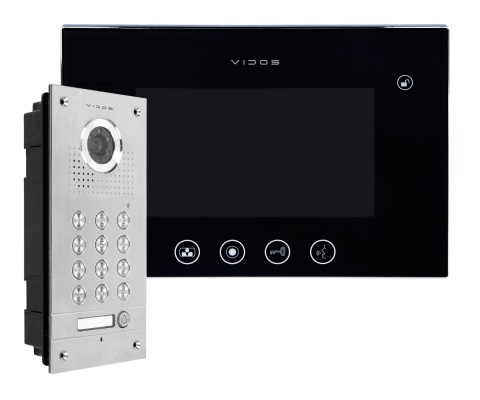 Wideodomofon Vidos S561D Monitor M670B z szyfratorem