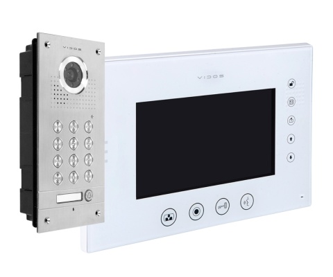 Wideodomofon Vidos S561D Monitor M670WS2 z szyfratorem