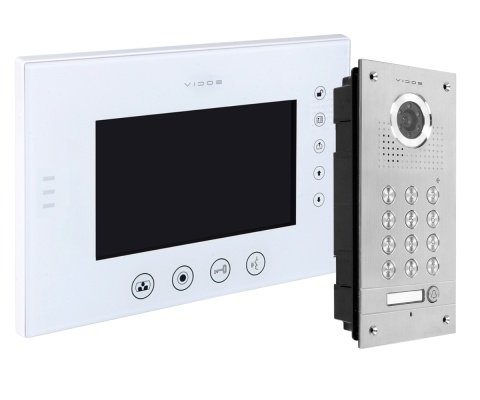 Wideodomofon Vidos S561D Monitor M670WS2 z szyfratorem