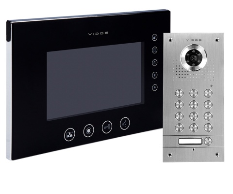 Wideodomofon Vidos S561D Monitor M670BS2 z szyfratorem