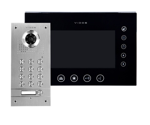 Wideodomofon Vidos S561D Monitor M670BS2 z szyfratorem