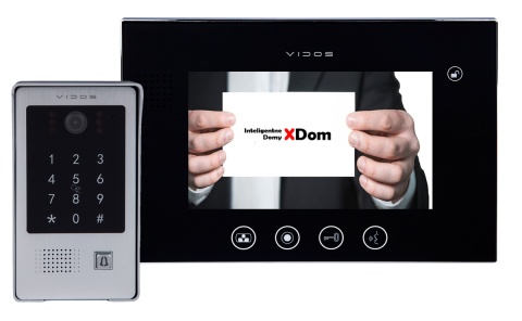 Wideodomofon Vidos z szyfratorem i czytnikiem RFID S20DA i monitorem M670B