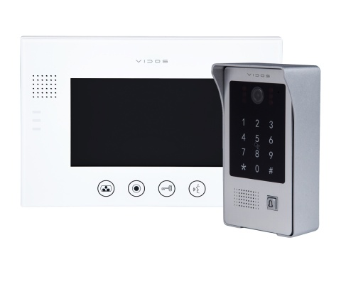 Wideodomofon Vidos z szyfratorem i czytnikiem RFID S20DA i monitorem M670W