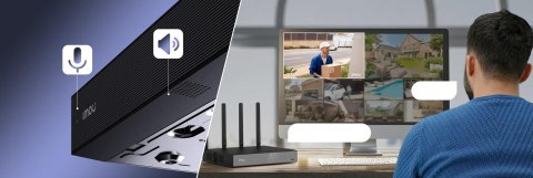Rejestrator IP Imou NVR-N110W-8A0E Wi-Fi 10- kanałowy